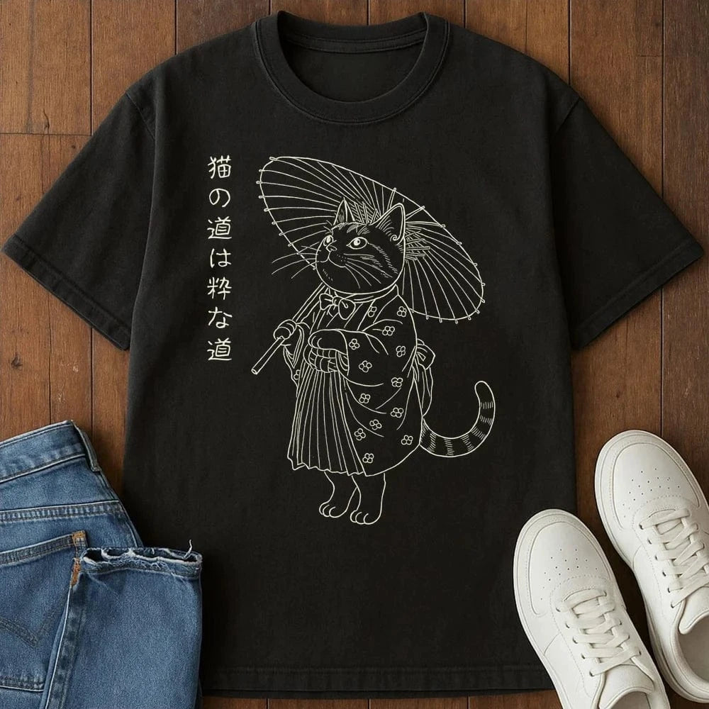 Cats Way T-Shirt Black / S 27151783028667315478 T-Shirt