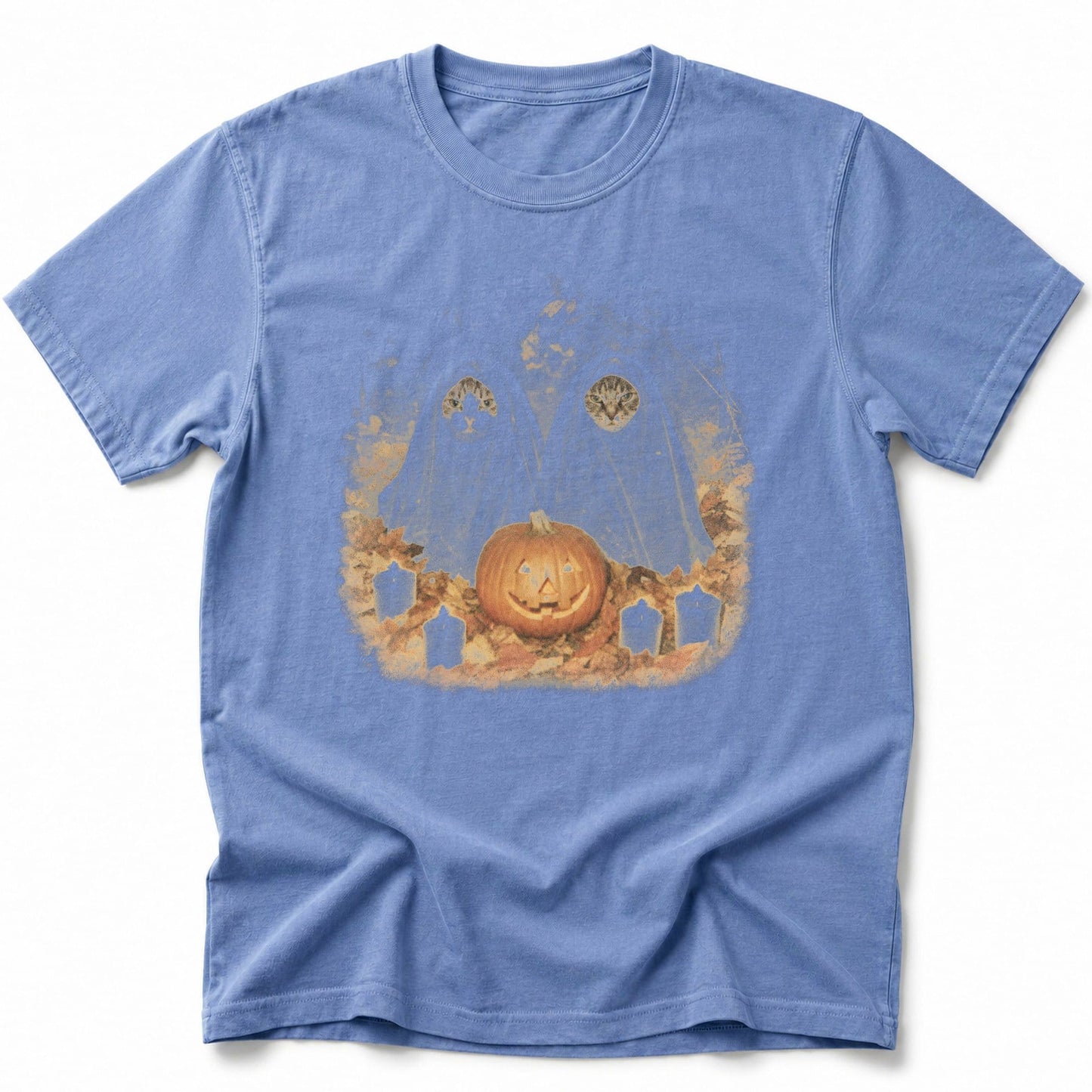 Catty Ghosts T-Shirt Blue Jean / S 24987546677305249045 T-Shirt