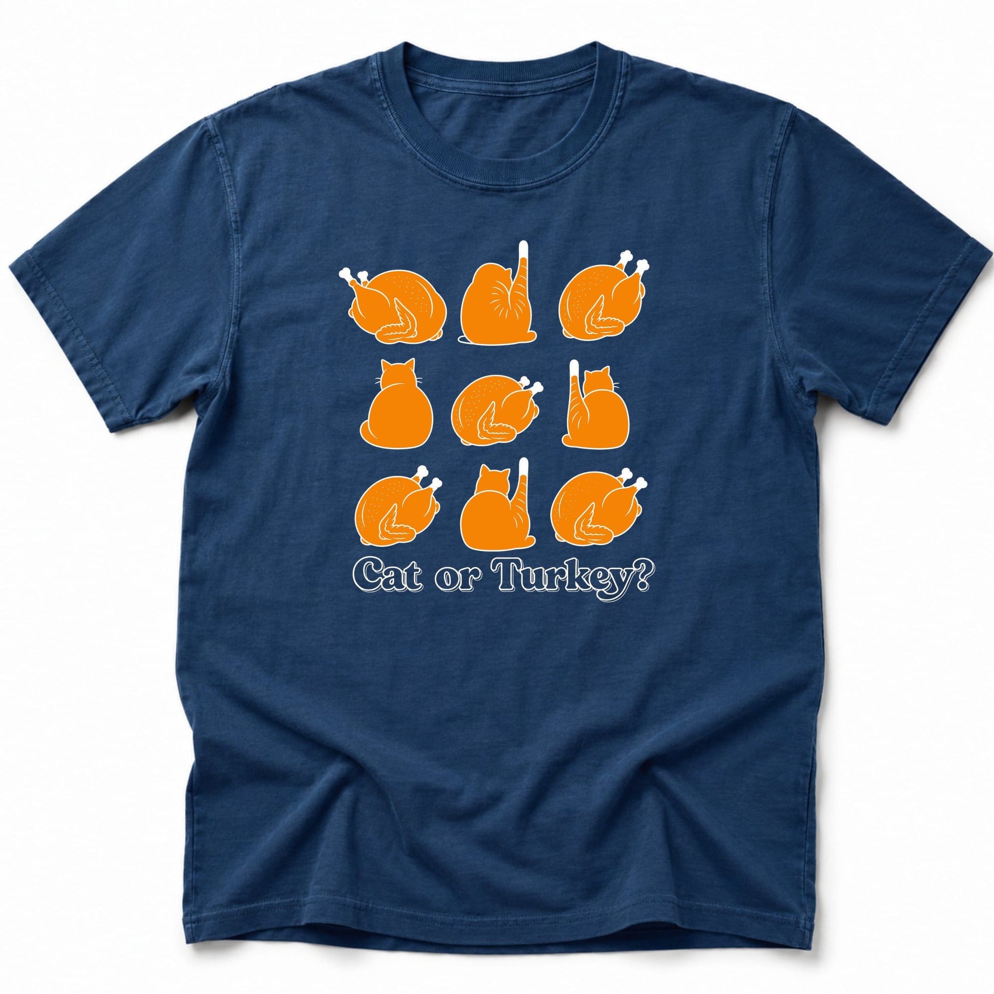 Caturkey T-Shirt Navy / S 18597491273195851546 T-Shirt