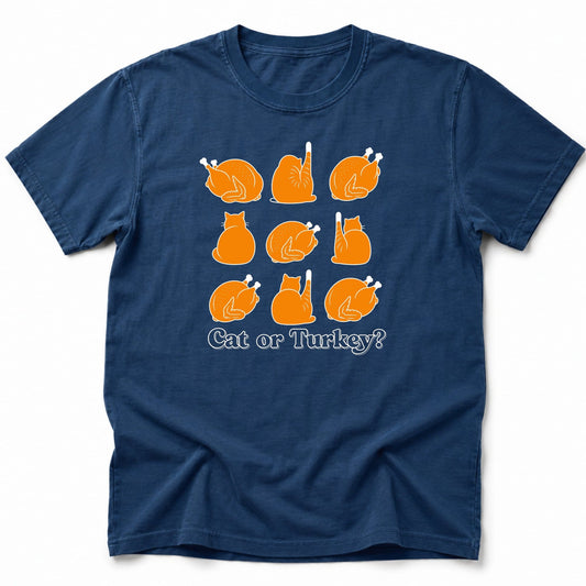 Caturkey T-Shirt Navy / S 18597491273195851546 T-Shirt