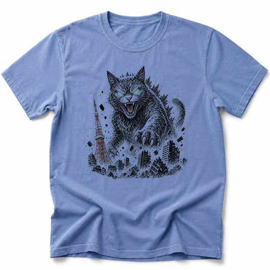 Catzilla Catastrophe T-Shirt Blue Jean / S 17461988169470499105 T-Shirt