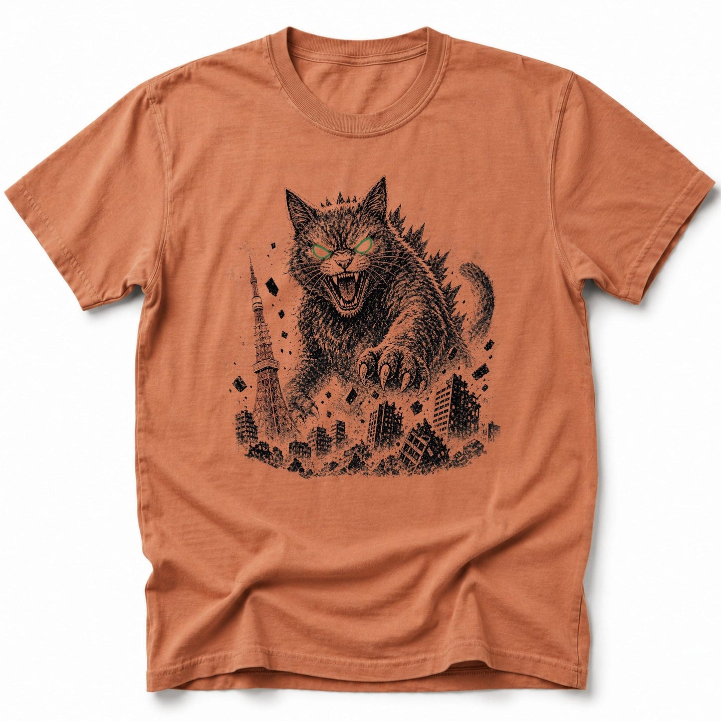 Catzilla Catastrophe T-Shirt Yam / S 16584864924506642348 T-Shirt