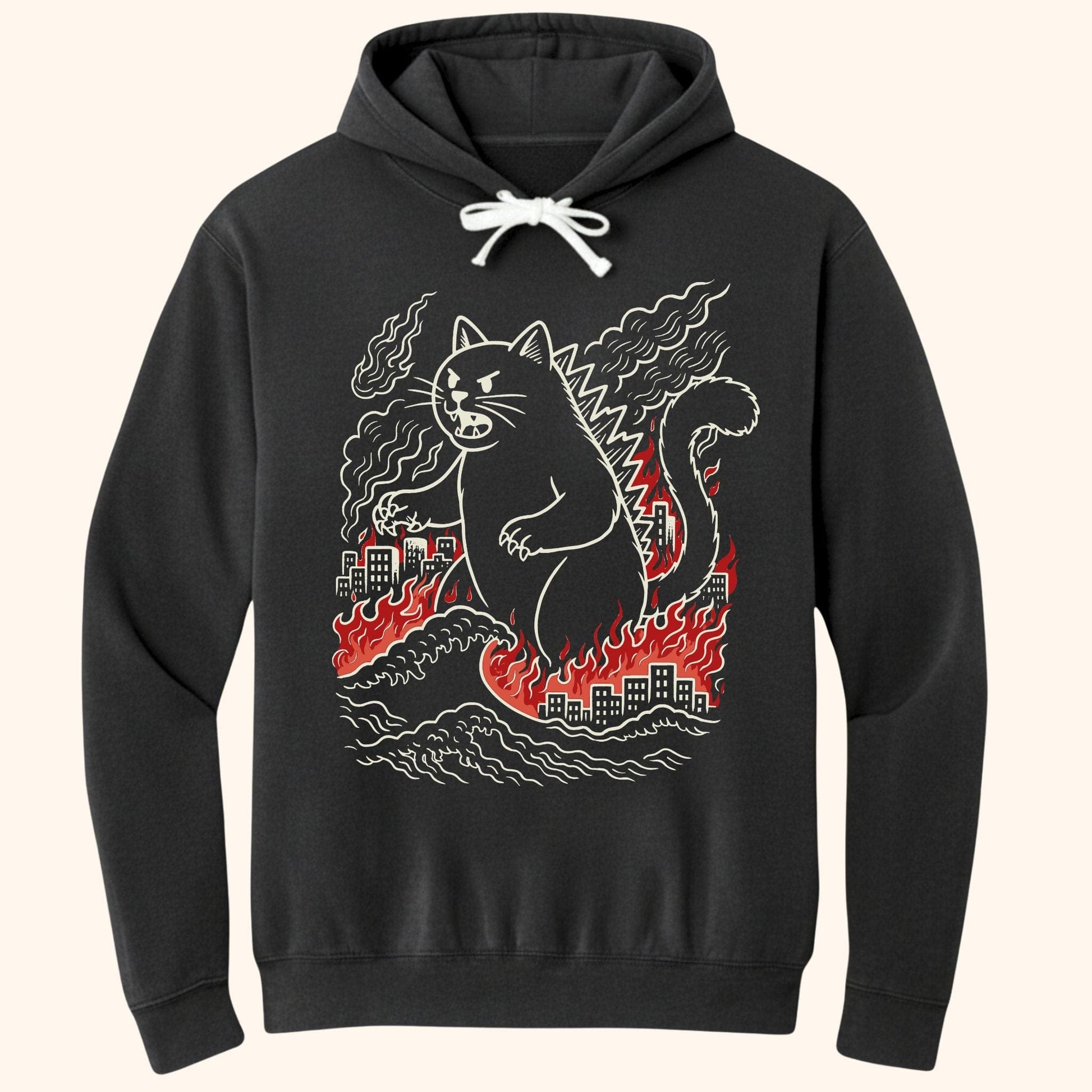Catzilla Chaos Hoodie Black / S 23733461205941888490 Hoodie