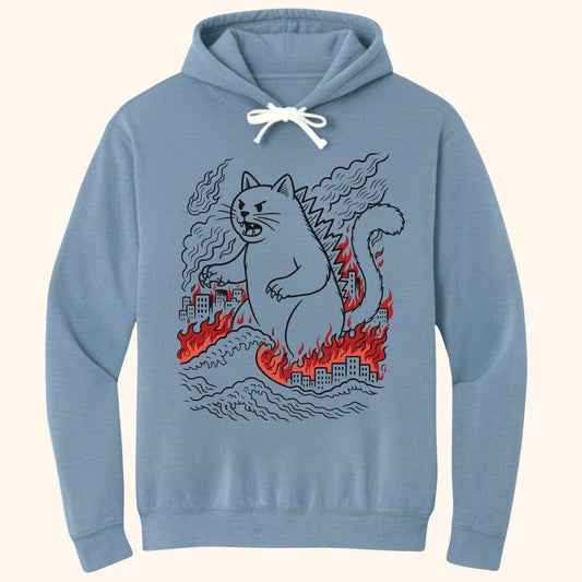 Catzilla Chaos Hoodie Blue Jean / S 19427472894501905031 Hoodie