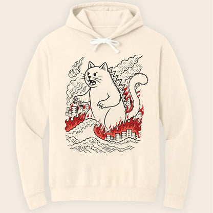 Catzilla Chaos Hoodie Ivory / S 12636829461508963197 Hoodie