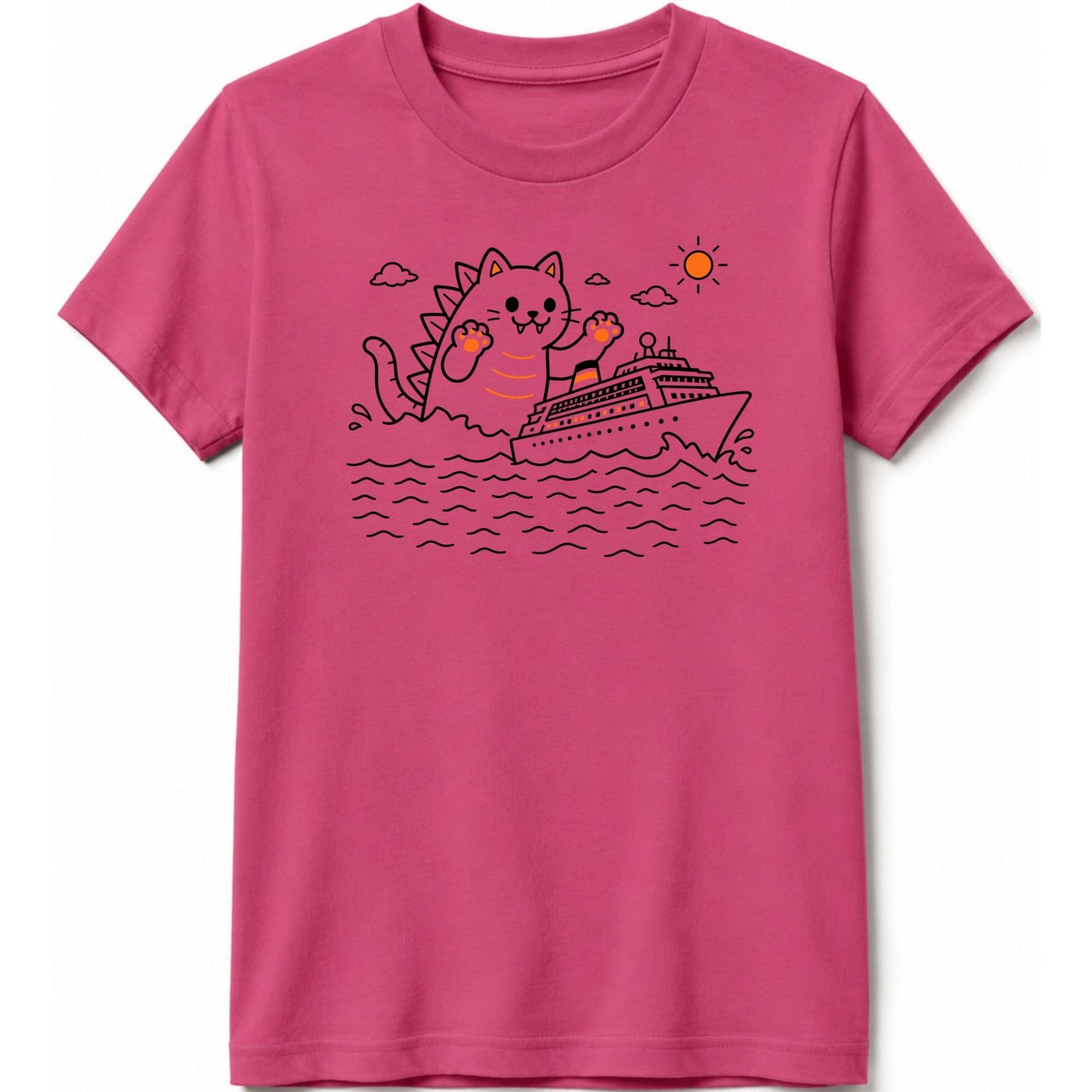 Catzilla Cruise Kids Tee S / Berry 17287932795728559075 Kids clothes
