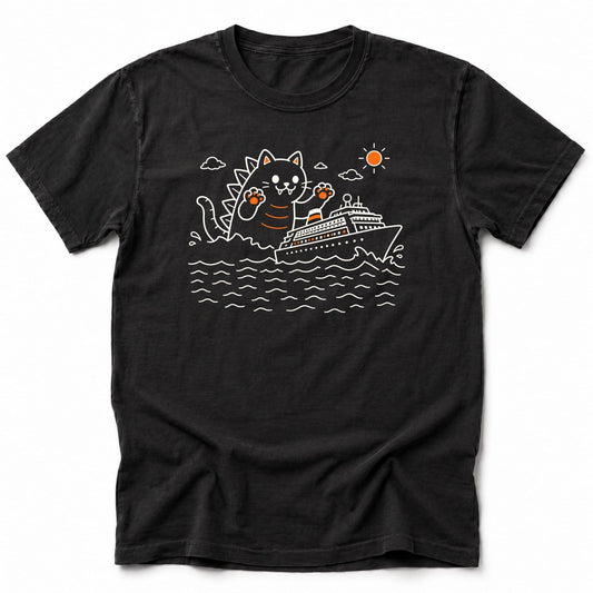 Catzilla Cruise T-Shirt Black / S 99292224281284187265 T-Shirt