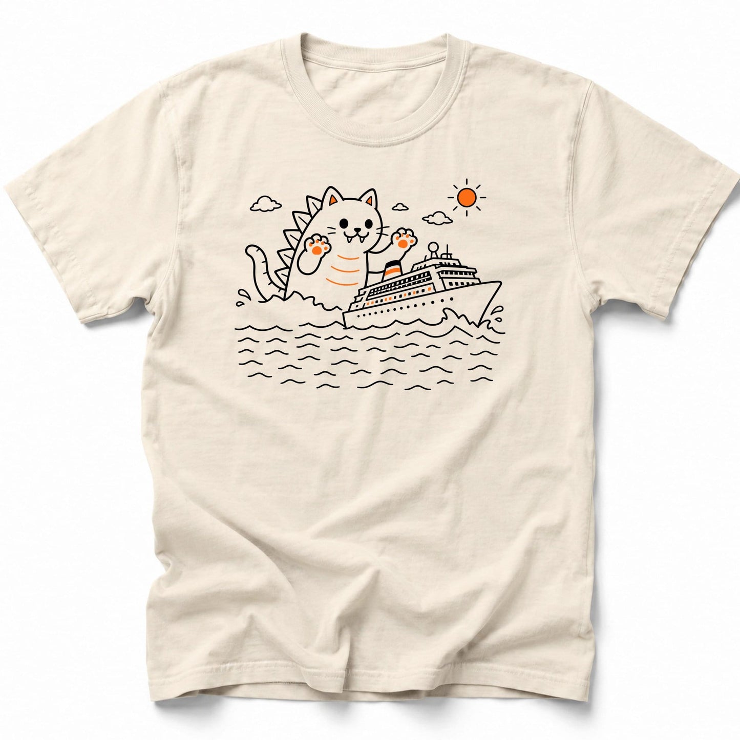 Catzilla Cruise T-Shirt Ivory / S 28197626537633597562 T-Shirt