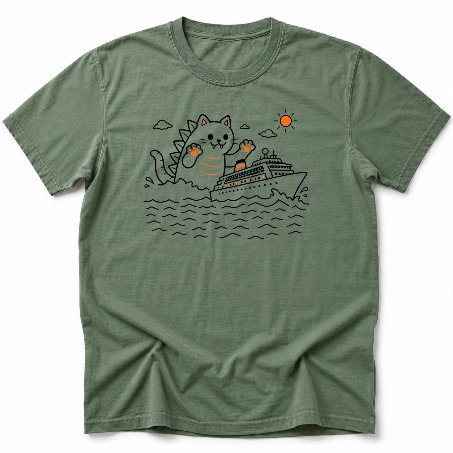Catzilla Cruise T-Shirt Moss / S 15601862905469509575 T-Shirt