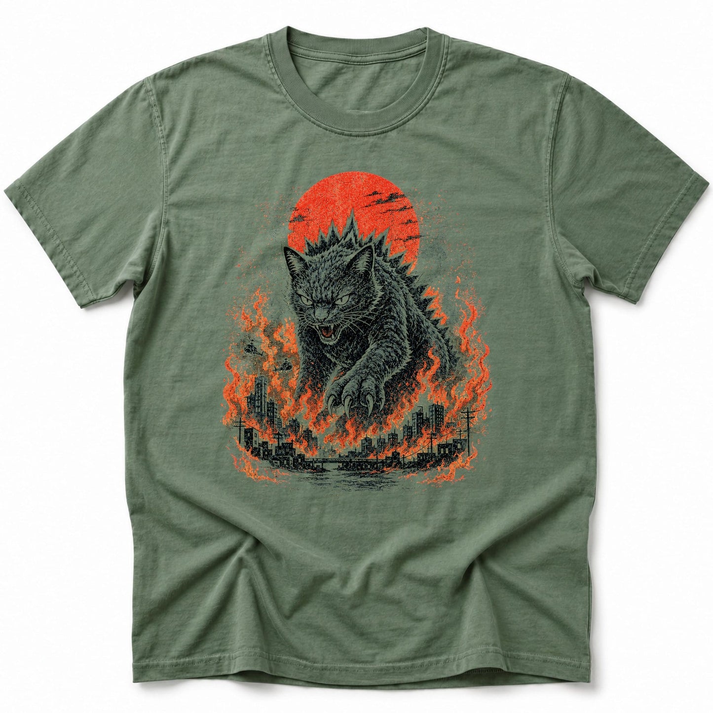 Catzilla Inferno T-Shirt Moss / S 31756576645208000919 T-Shirt