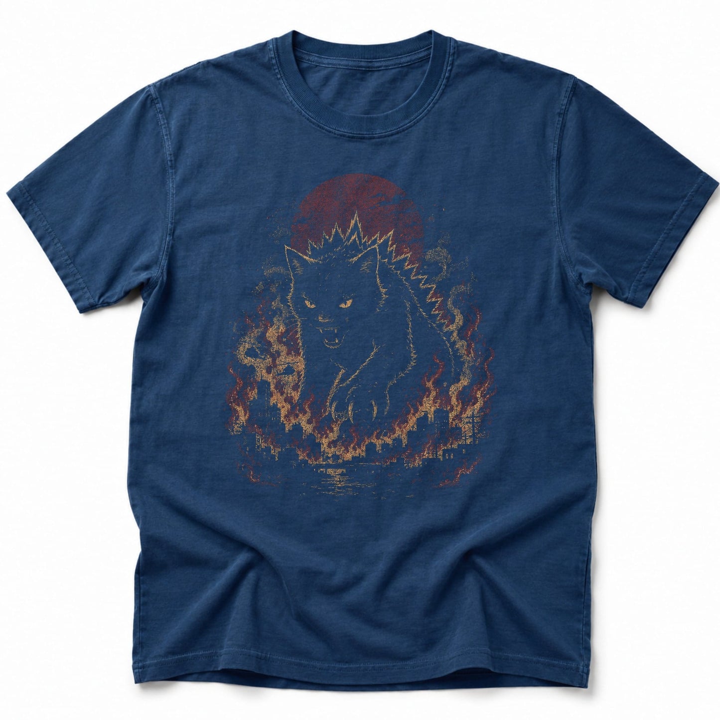 Catzilla Inferno T-Shirt Navy / S 52708348802163508873 T-Shirt