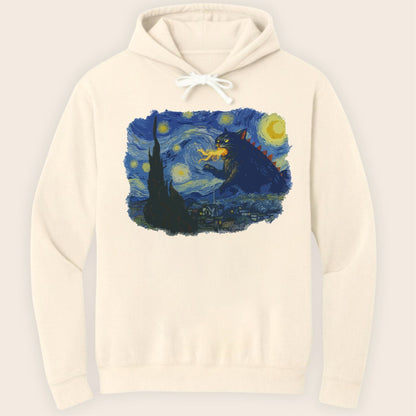 Catzilla Night Hoodie Ivory / S 89600785202047915144 Hoodie