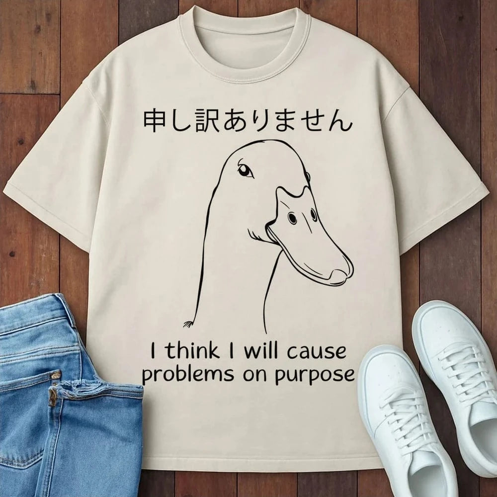 Cause Problems T-Shirt Ivory / S 11825244430580340908 T-Shirt