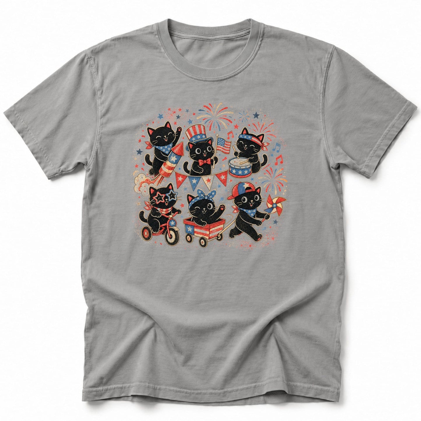 Celebration Ameowicats T-Shirt Grey / S 21323112478029597519 T-Shirt