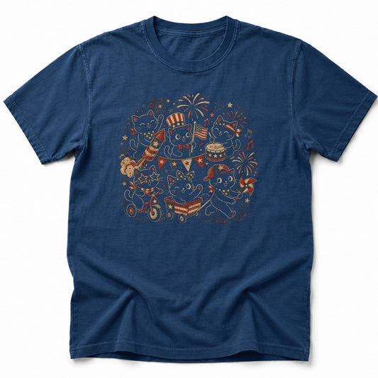 Celebration Ameowicats T-Shirt Navy / S 17574467206531990516 T-Shirt