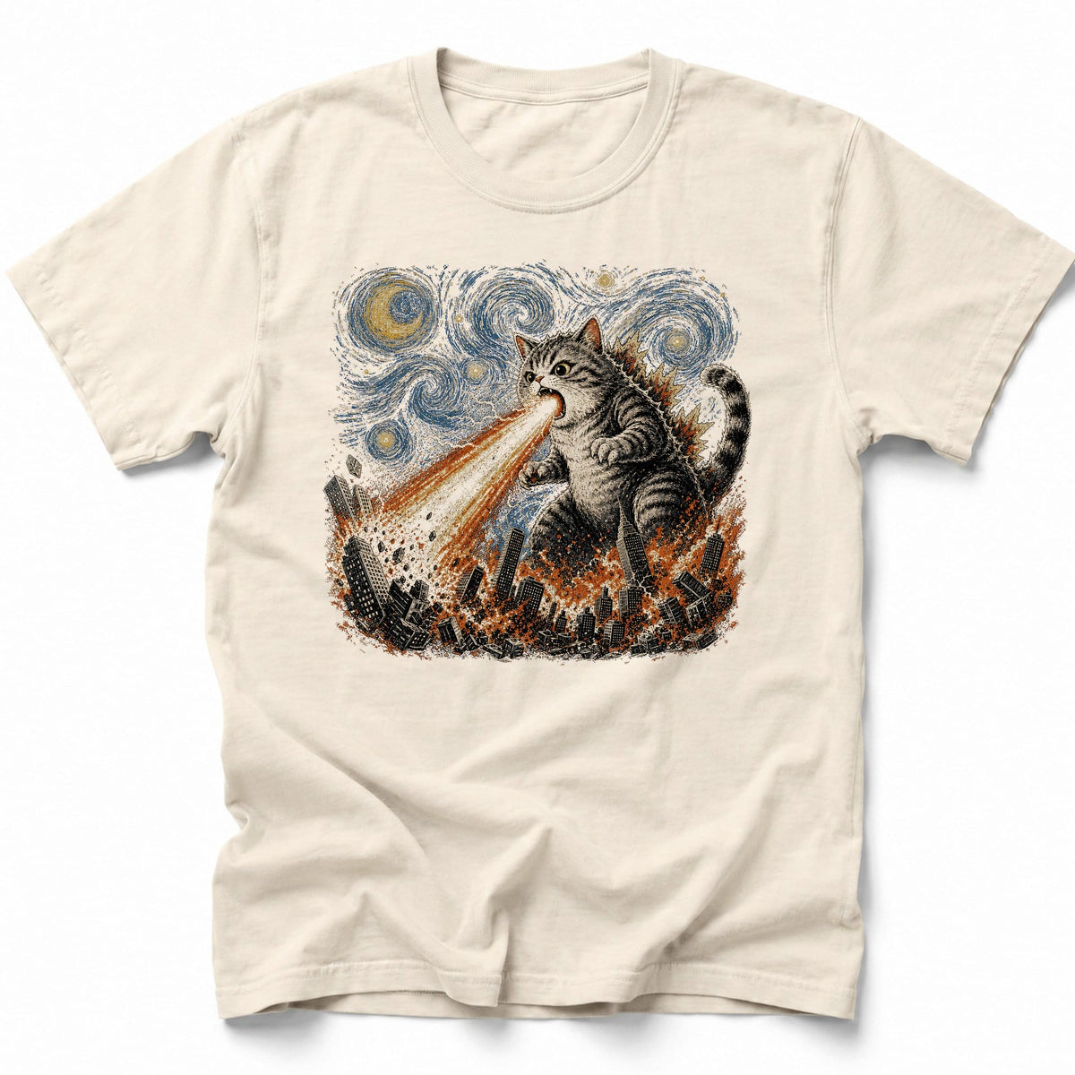 Celestial Roar T-Shirt Ivory / S 12956239256066065754 T-Shirt