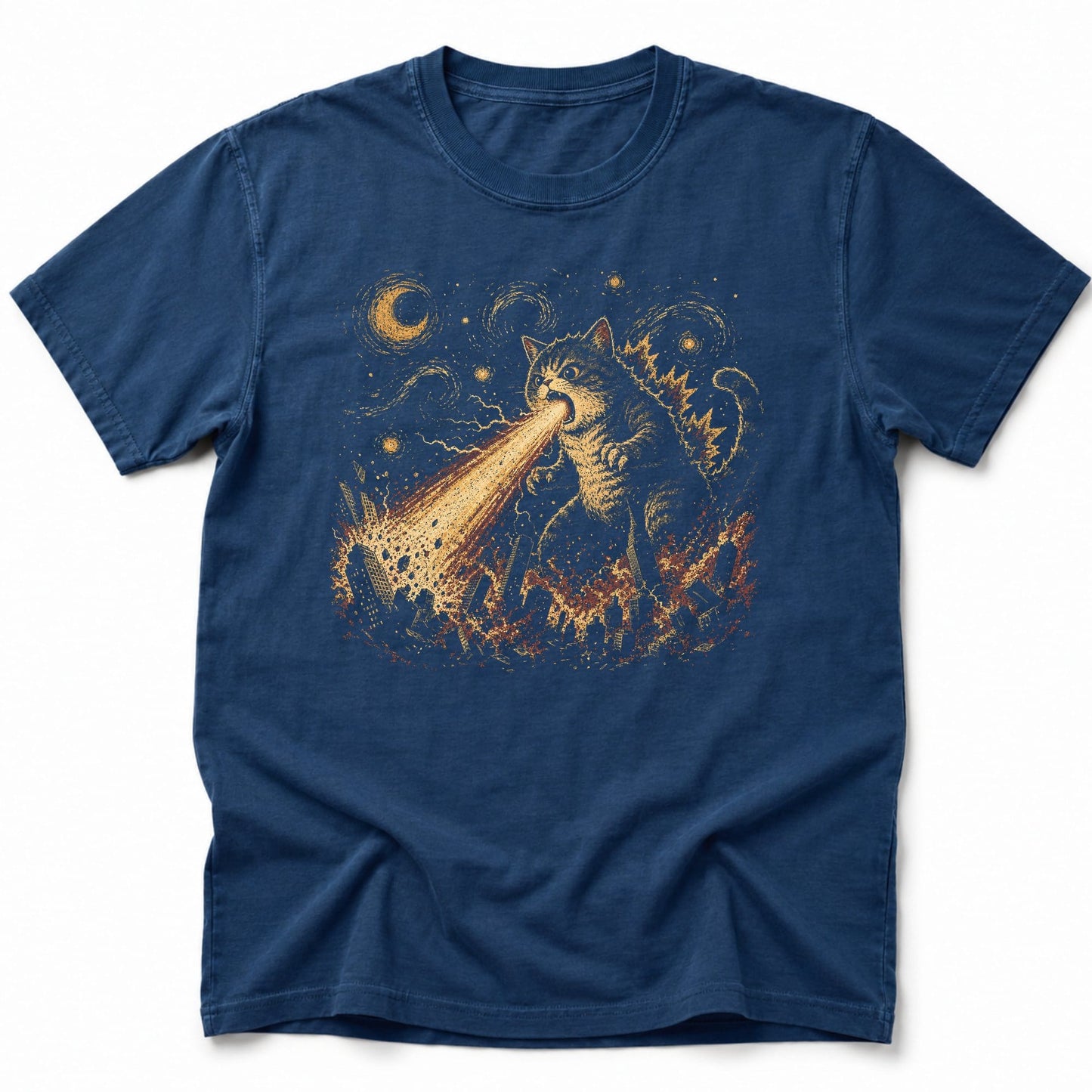 Celestial Roar T-Shirt Navy / S 46281367903363528405 T-Shirt