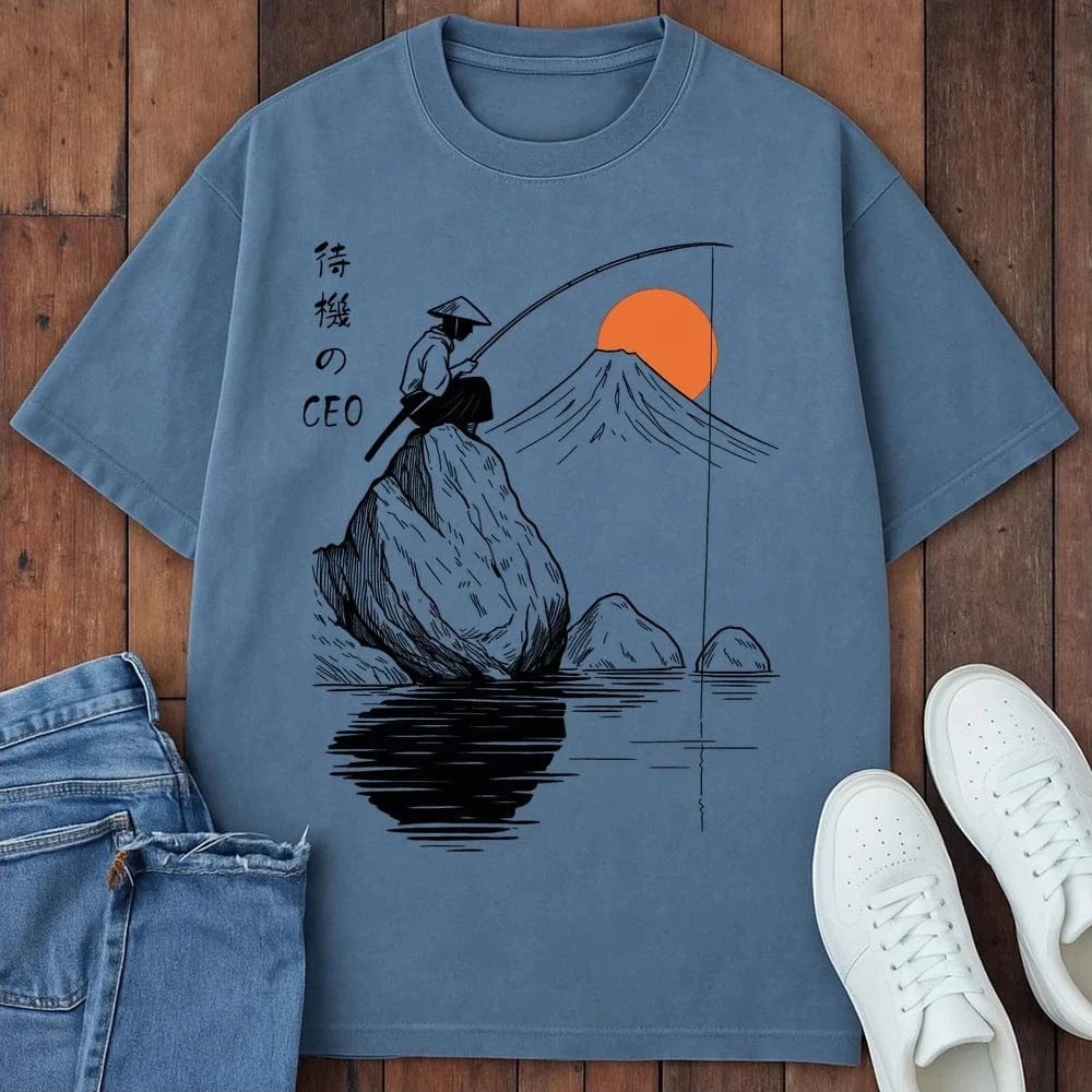 Ceo Of Waiting T-Shirt Blue Jean / S 30607596507922514170 T-Shirt