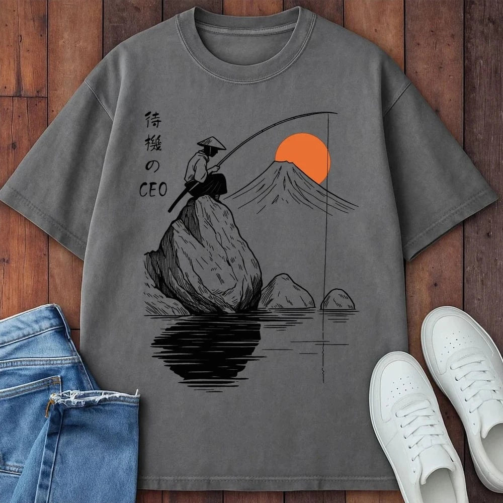 Ceo Of Waiting T-Shirt Grey / S 33750272708067041201 T-Shirt