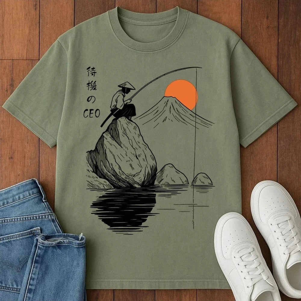 Ceo Of Waiting T-Shirt Moss / S 17142909207959200444 T-Shirt