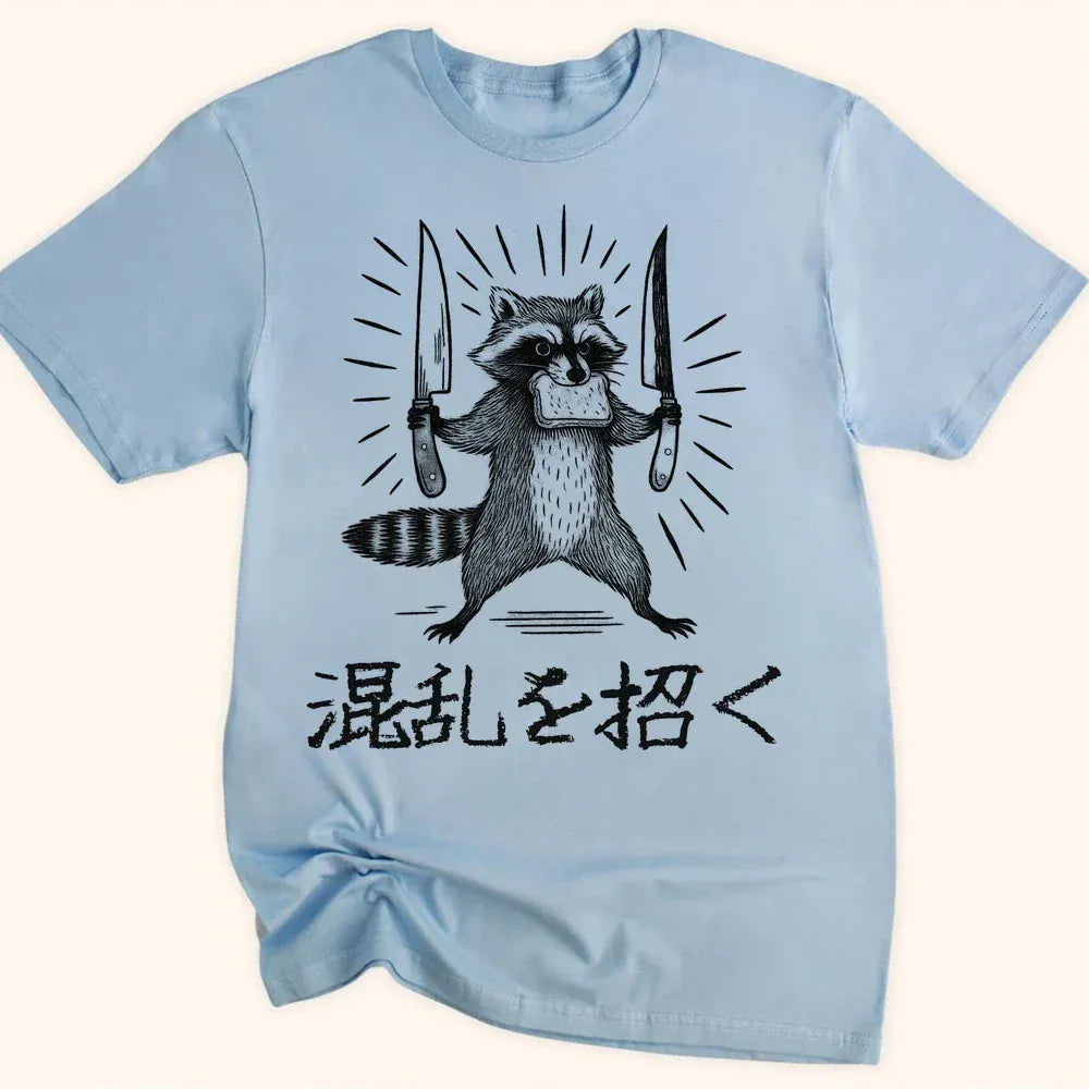 Chaos Served Everyday Softstyle Tee Light Blue / S 18383875013294545917 T-Shirt