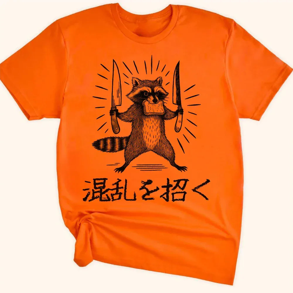 Chaos Served Everyday Softstyle Tee Orange / S 17511490055096863729 T-Shirt