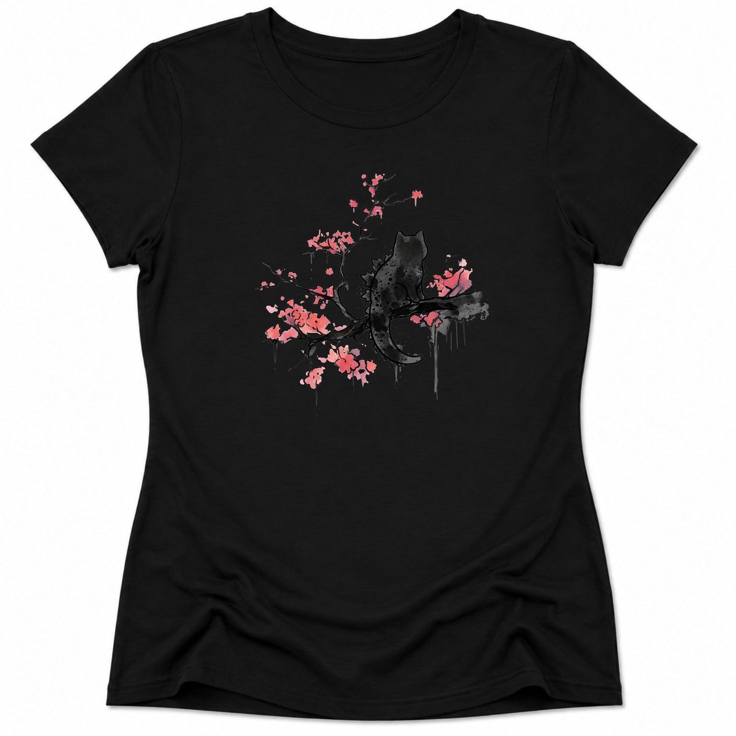 Cherry Blossom Springs Womens Tee Black / S 13818142574307835420 T-Shirt