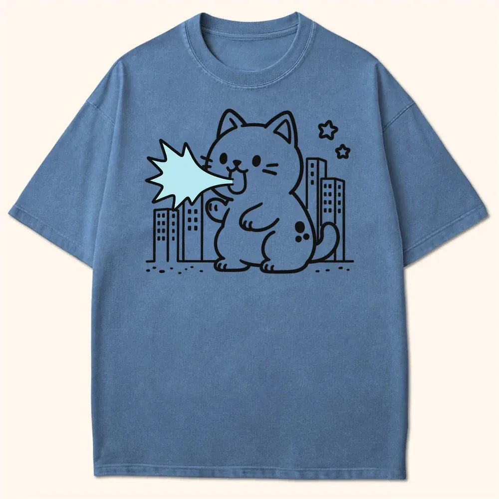 Chibi Kyattojira Terror T-Shirt Blue Jean / S 18508066082815239402 T-Shirt