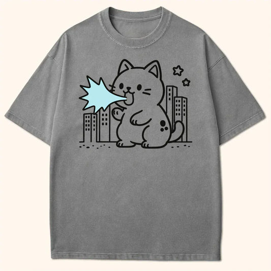 Chibi Kyattojira Terror T-Shirt Grey / S 33447447956136768696 T-Shirt