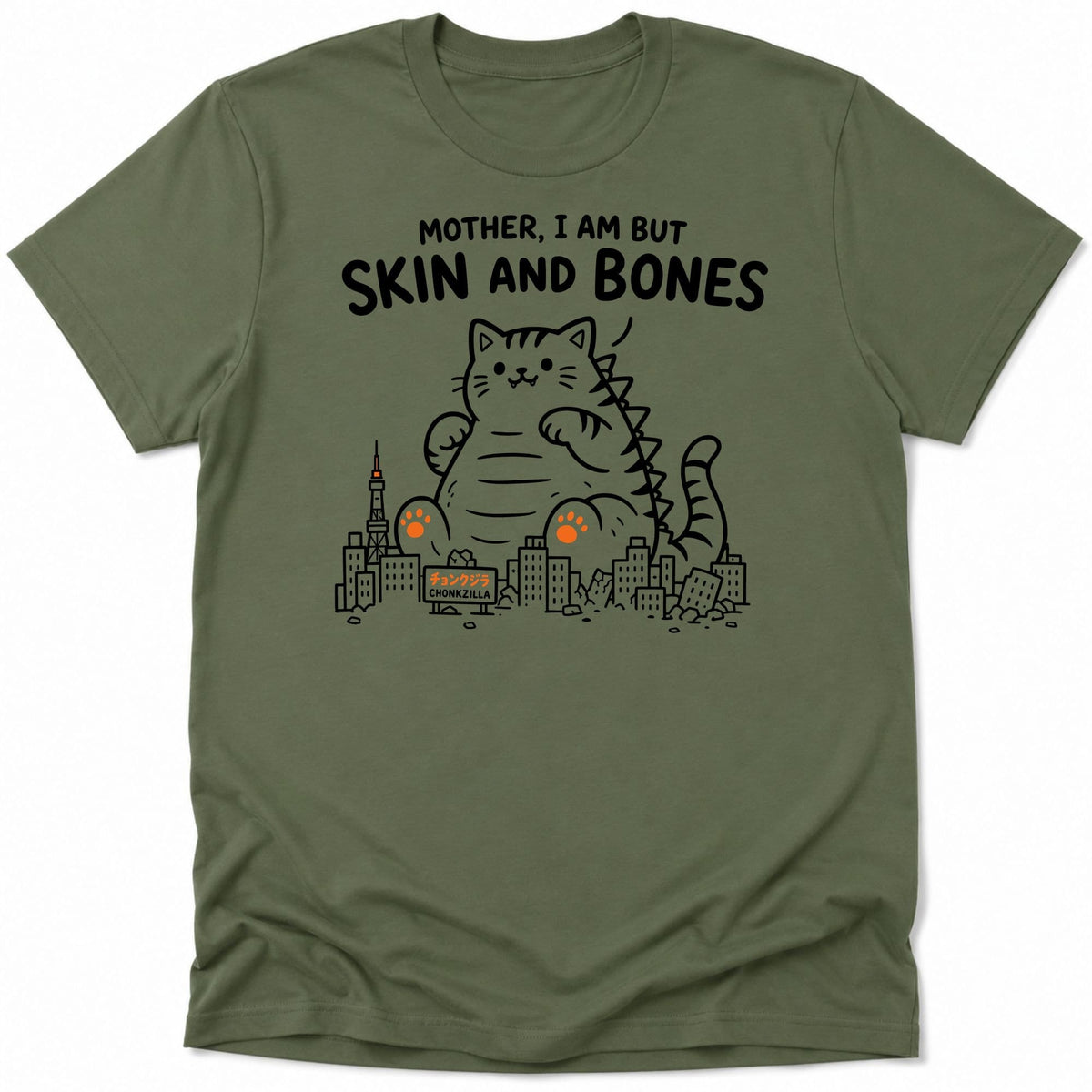 Chonkzilla Everyday Softstyle Tee Military Green / S 56384346854684470790 T-Shirt