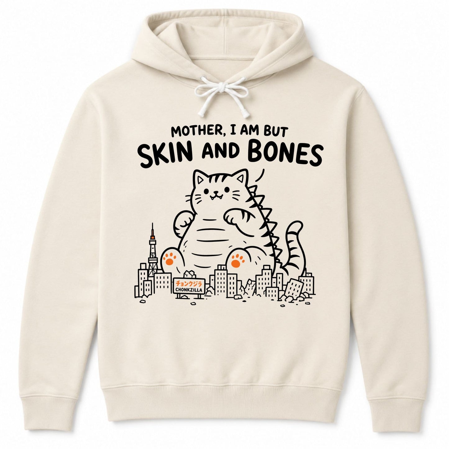 Chonkzilla Hoodie S / Ivory 18687238964846131199 Hoodie
