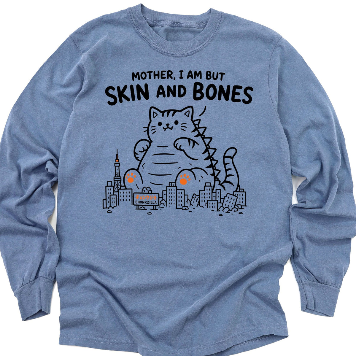 Chonkzilla Long Sleeve Blue Jean / M 95547493596027251987 Long-sleeve