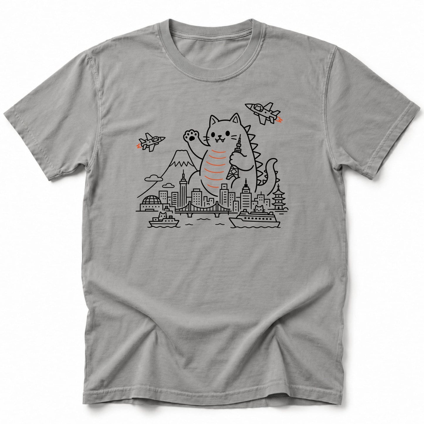Chonkzilla Returns T-Shirt Grey / S 32182242577693733356 T-Shirt