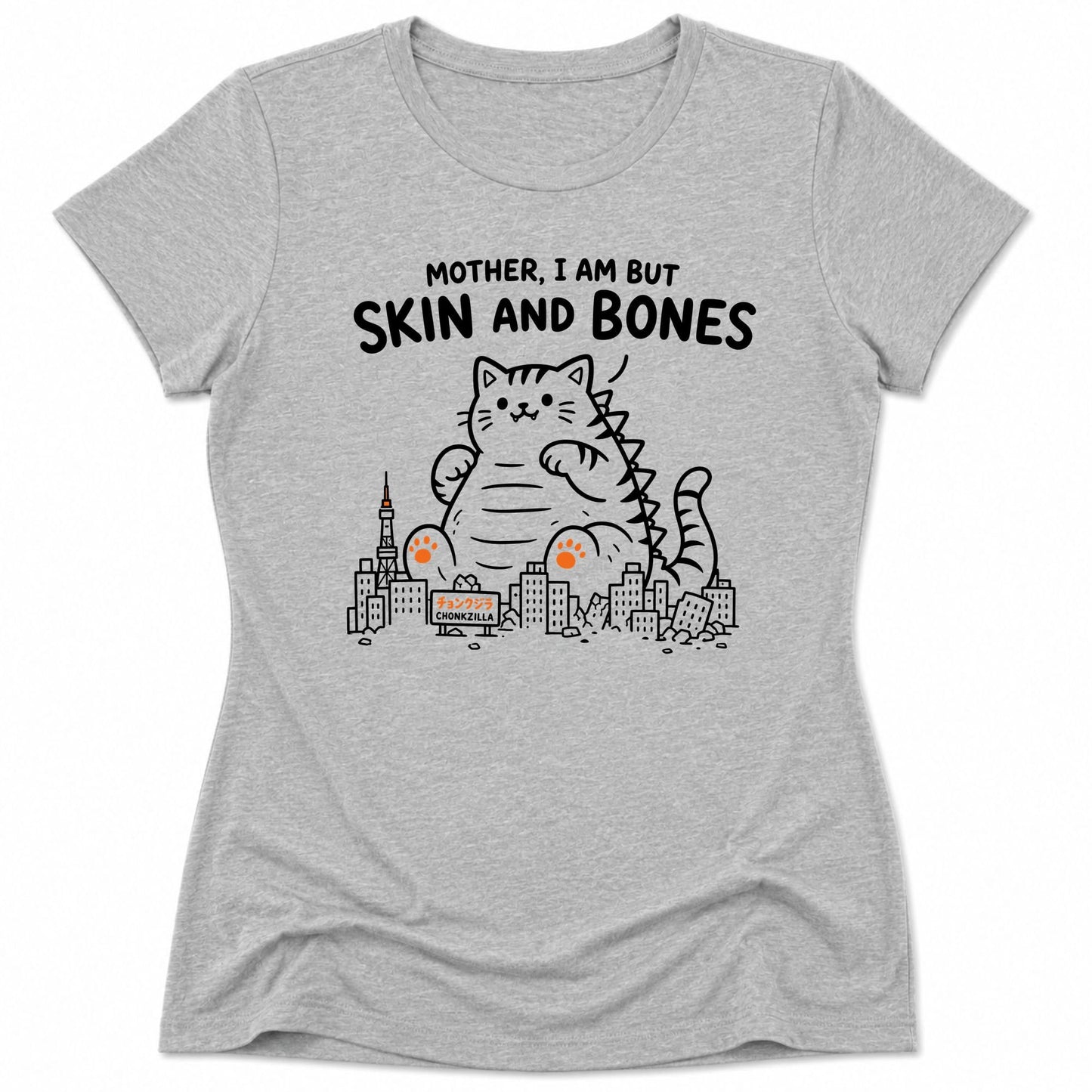 Chonkzilla Womens Tee S / Athletic Heather 10402656180506166287 T-Shirt