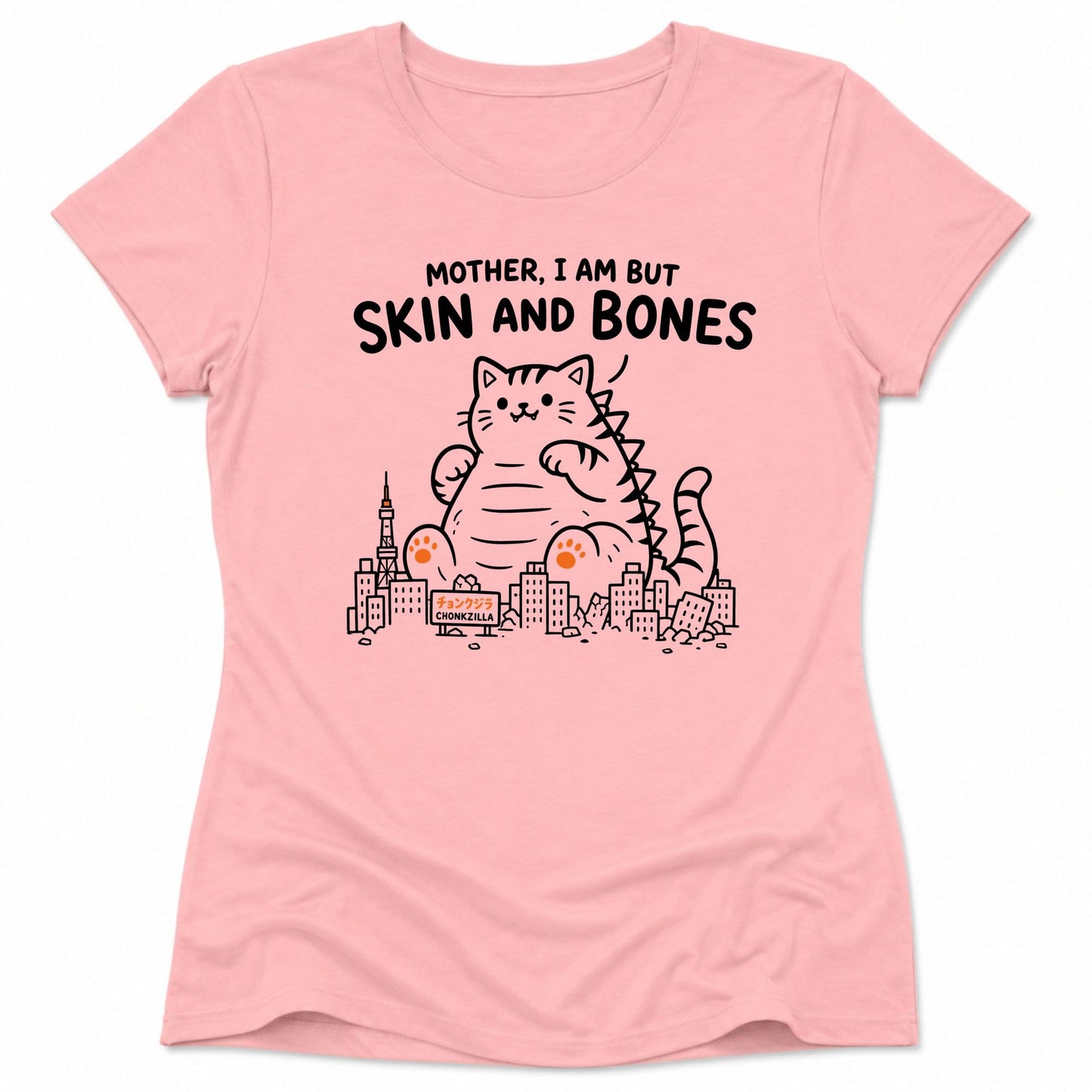 Chonkzilla Womens Tee S / Pink 13965542171096847802 T-Shirt