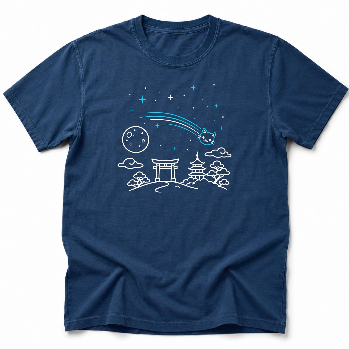Comet Cat T-Shirt Navy / S 24539345458812796788 T-Shirt