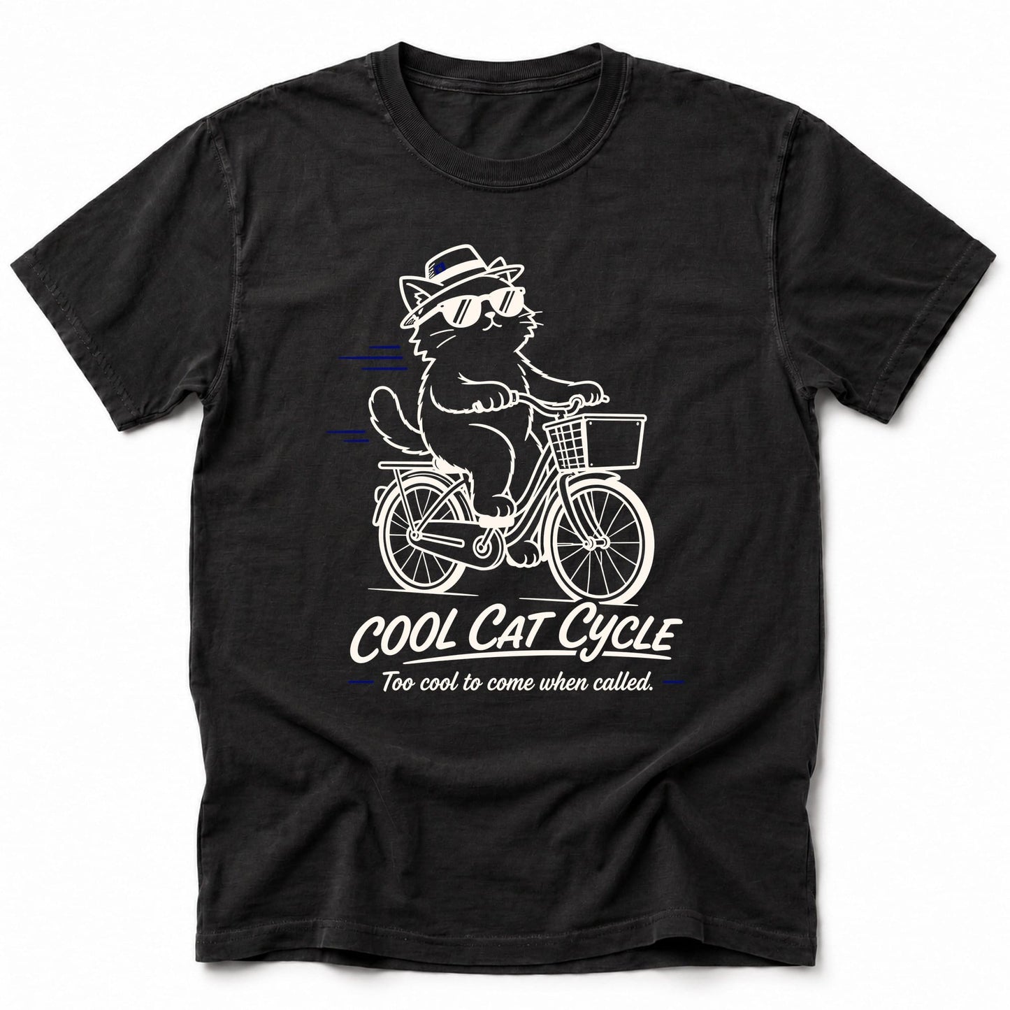 Cool Cat Cycle T-Shirt Black / S 11763932361664138662 T-Shirt