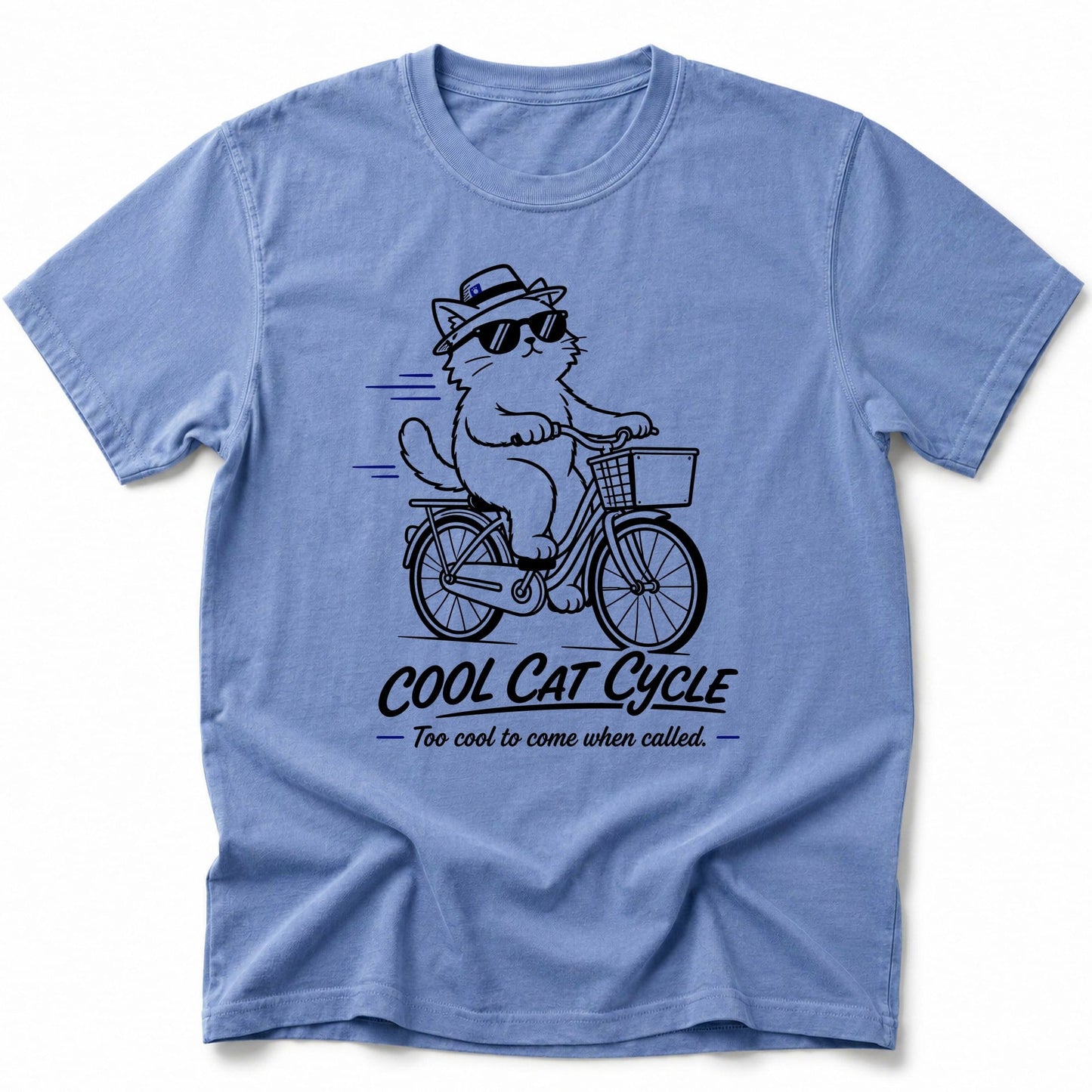 Cool Cat Cycle T-Shirt Blue Jean / S 27625340010244766197 T-Shirt