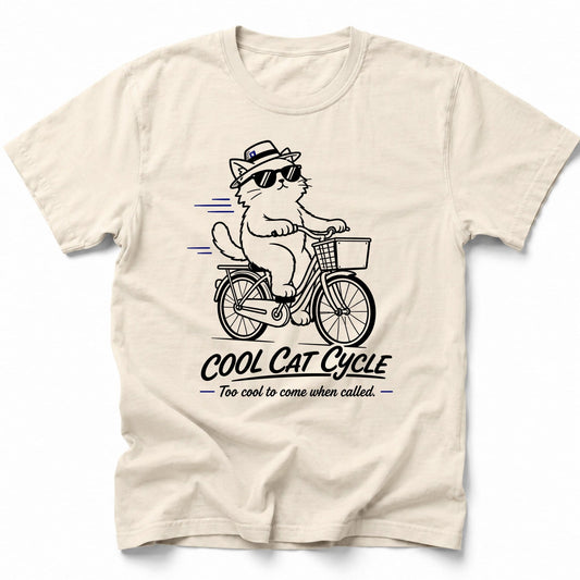 Cool Cat Cycle T-Shirt Ivory / S 35769644303919799783 T-Shirt