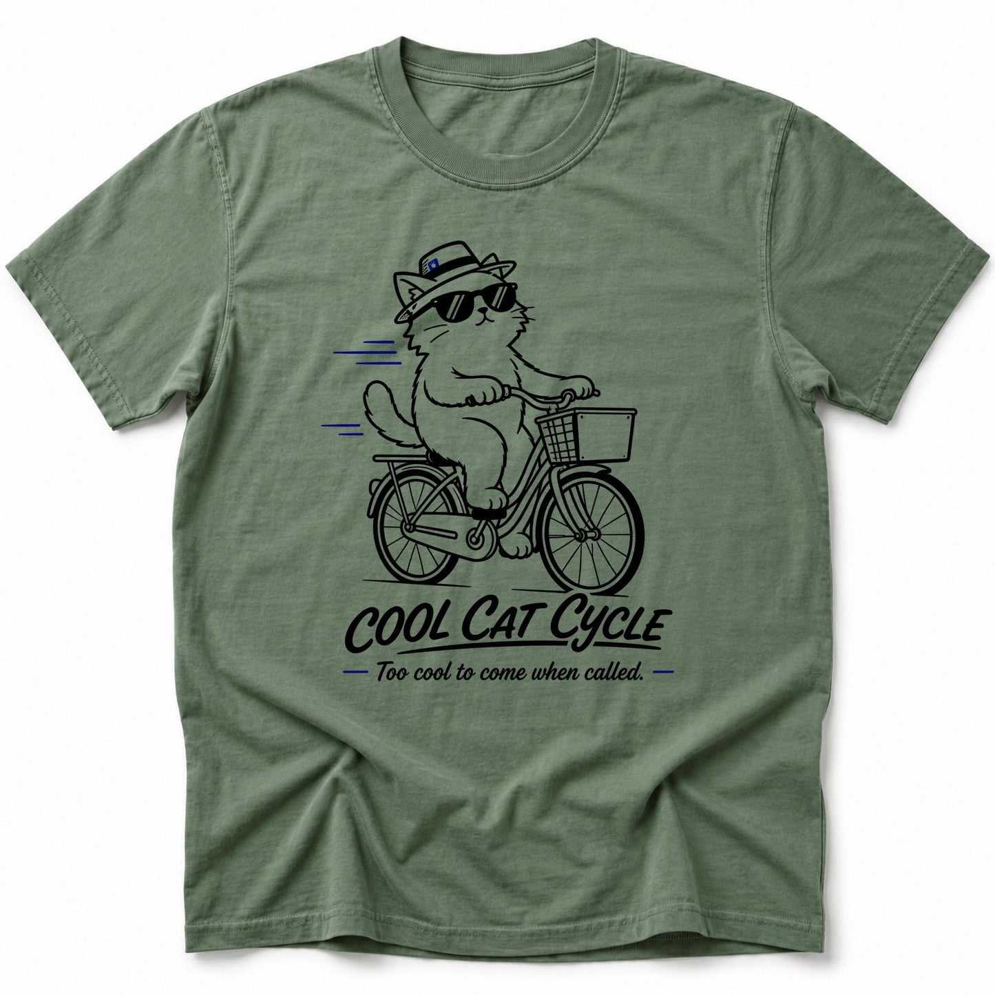Cool Cat Cycle T-Shirt Moss / S 16426878582852631036 T-Shirt