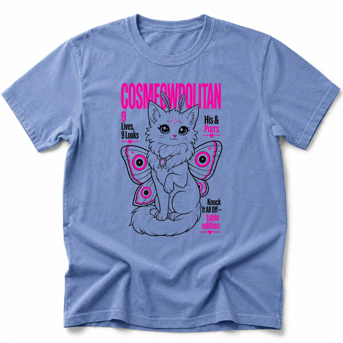 Cosmeowpolitan T-Shirt Blue Jean / S 32217995014648127826 T-Shirt