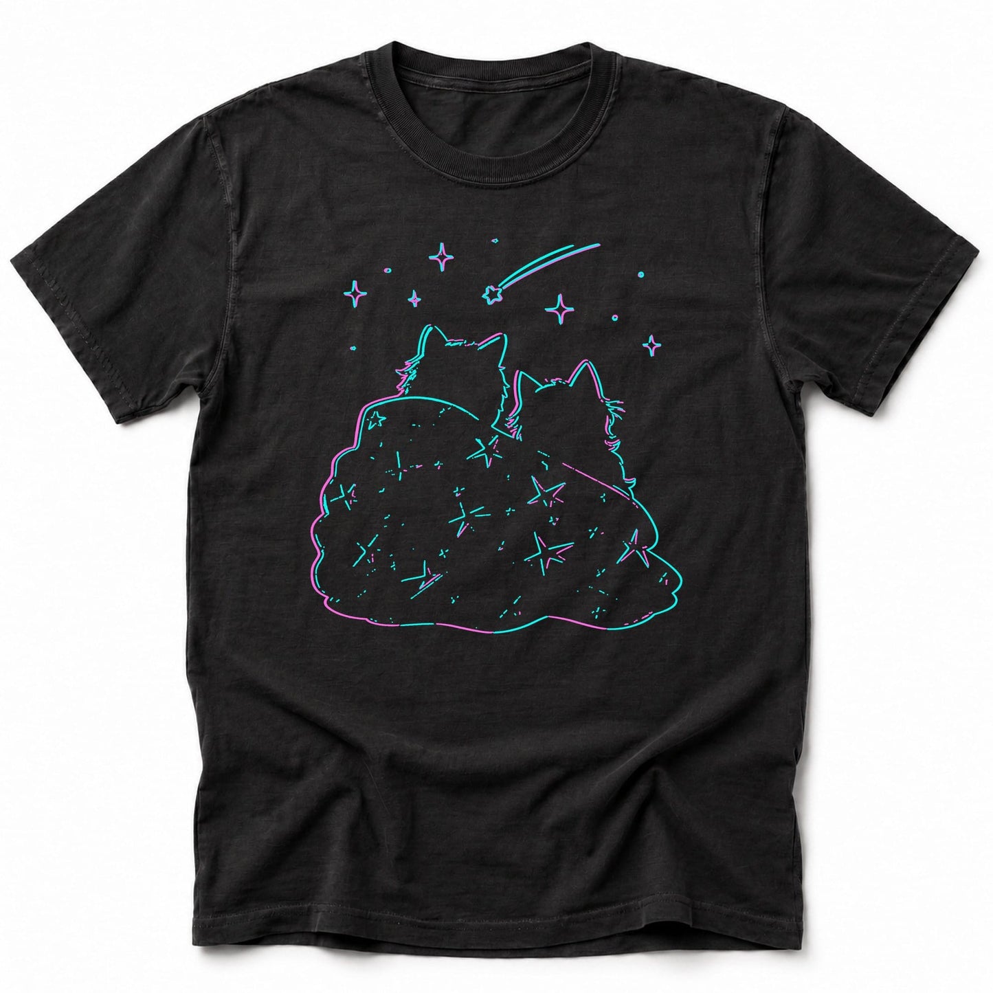 Cosmic Companions T-Shirt Black / S 26435378717303316440 T-Shirt