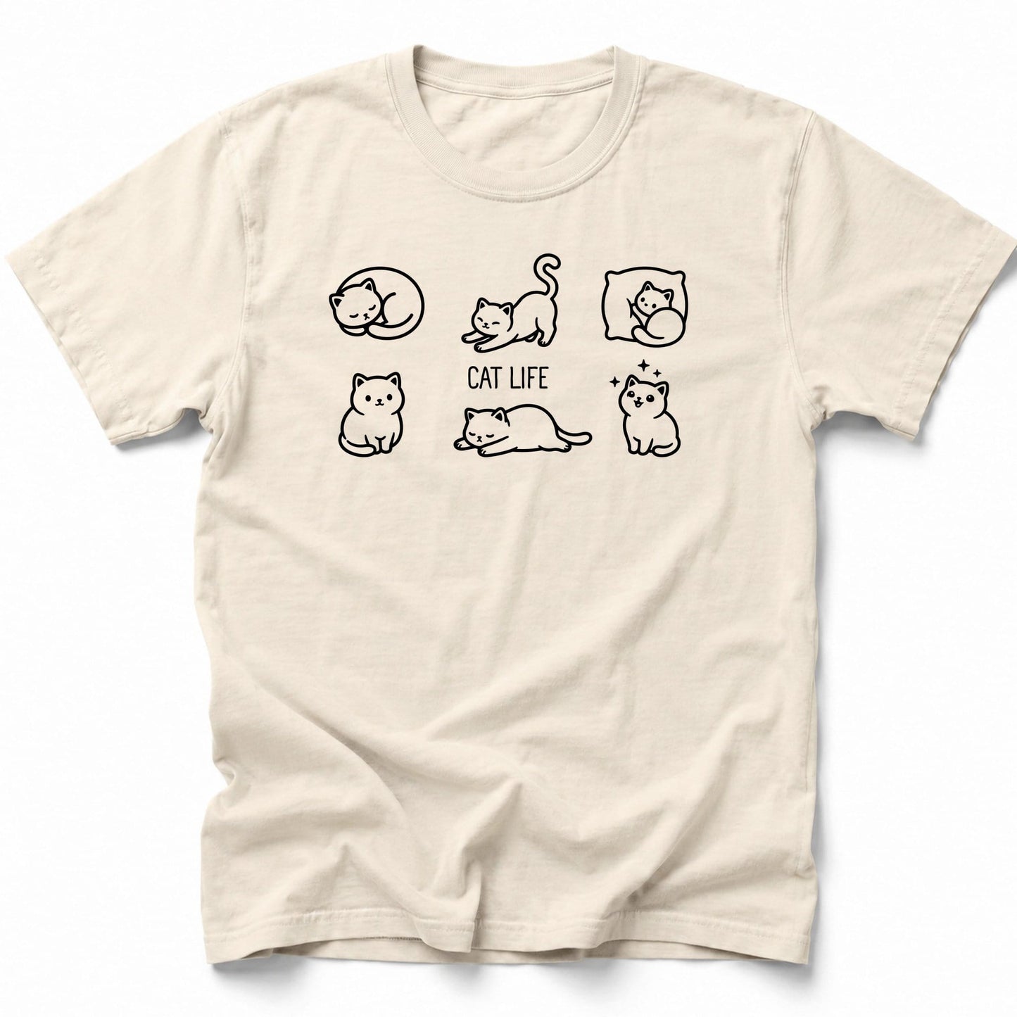 Cozy Cat Life T-Shirt Ivory / S 23936812815139950660 T-Shirt