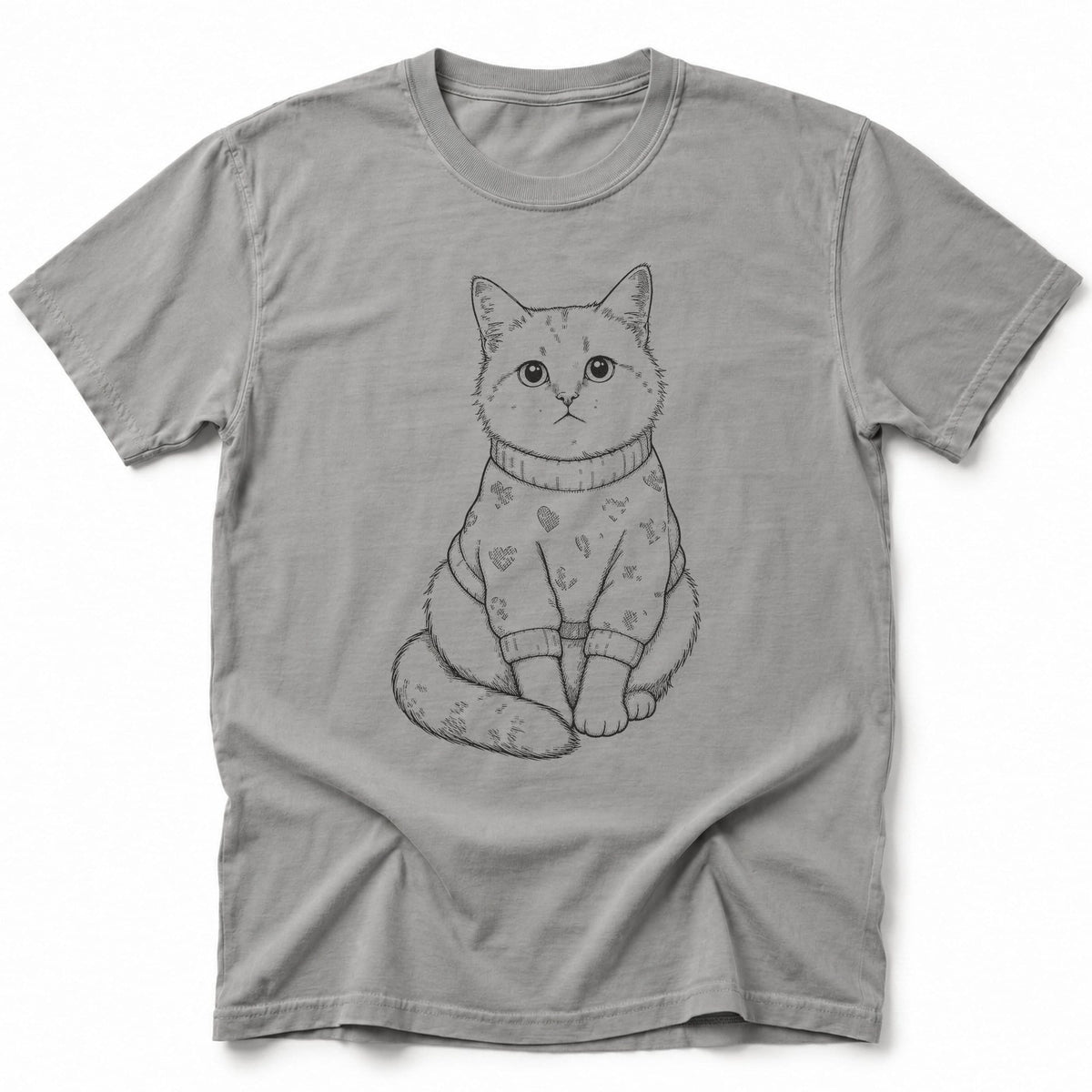 Cozy Heartbeat T-Shirt Grey / S 24857417818387031462 T-Shirt