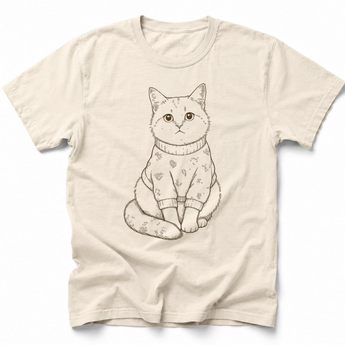 Cozy Heartbeat T-Shirt Ivory / S 13310586661611942306 T-Shirt