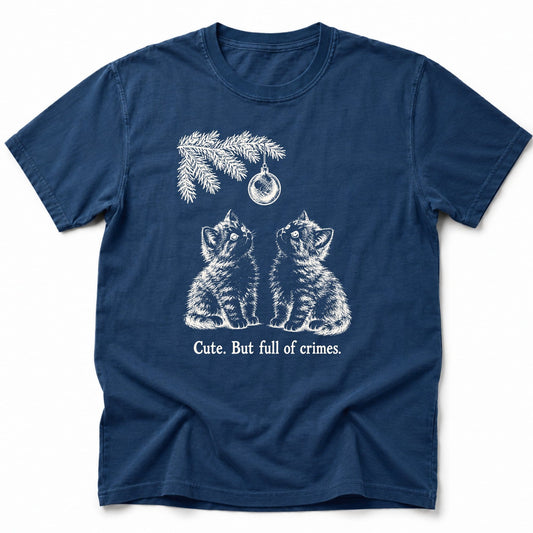 Crimes T-Shirt Navy / S 49304383996579473636 T-Shirt