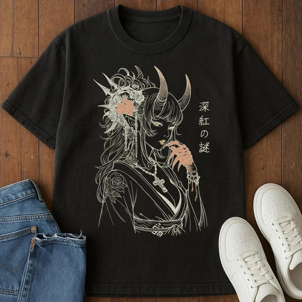 Crimson Enigma T-Shirt Black / S 14687477375636492682 T-Shirt