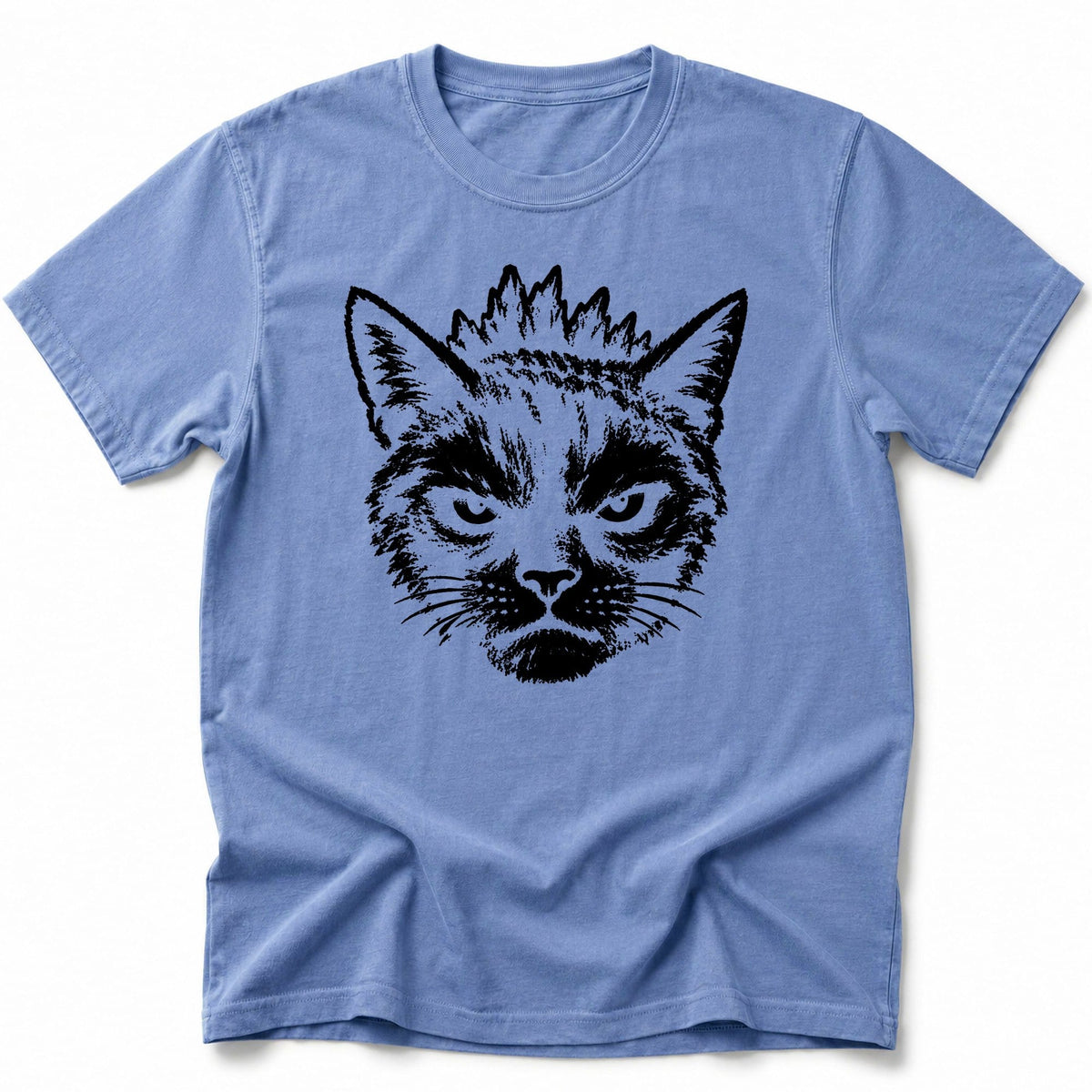 Cross Cat T-Shirt Blue Jean / S 18264699657702260160 T-Shirt