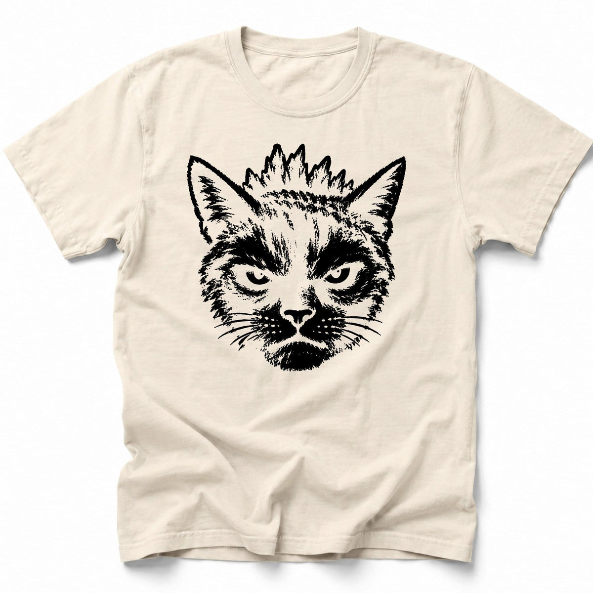 Cross Cat T-Shirt Ivory / S 18677145677323790622 T-Shirt