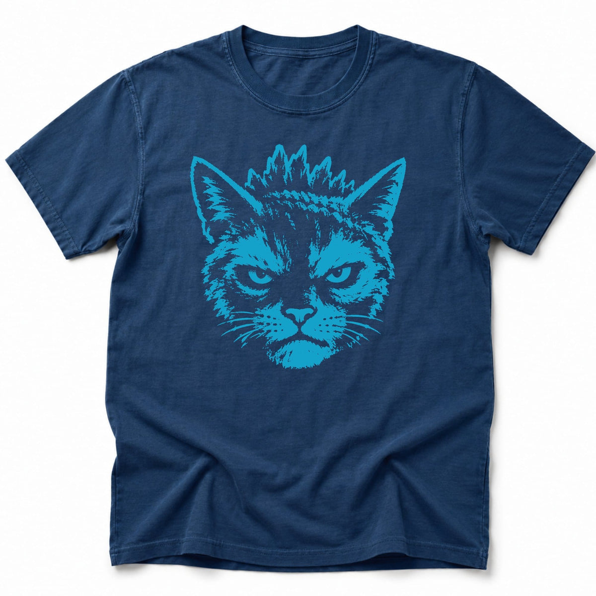 Cross Cat T-Shirt Navy / S 16764498562084645371 T-Shirt